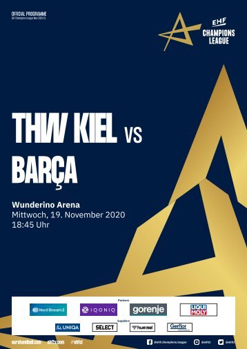 Champions League Hallenheft 19.11.2020 THW Kiel vs. Barca