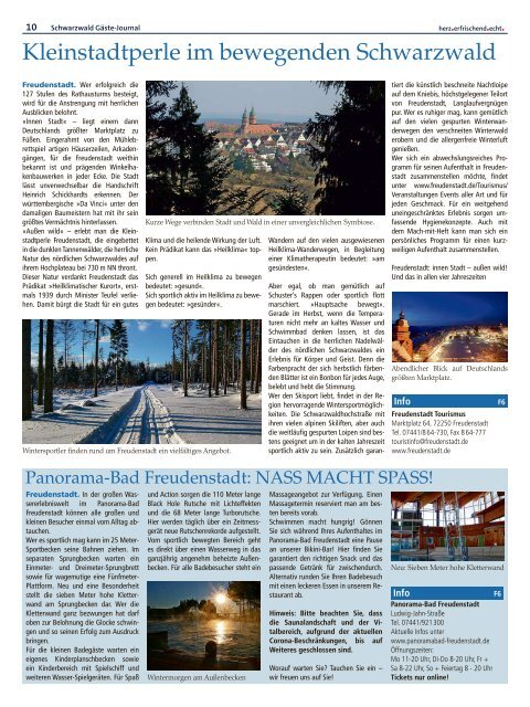 Schwarzwald Gäste Journal Winter 2020