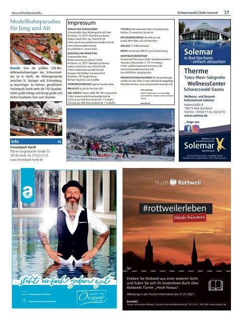 Schwarzwald Gäste Journal Winter 2020