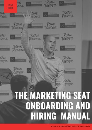 The Marketing Seat Onboarding And Hiring Manual