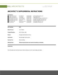 architect's supplemental instructions - McCullough Construction