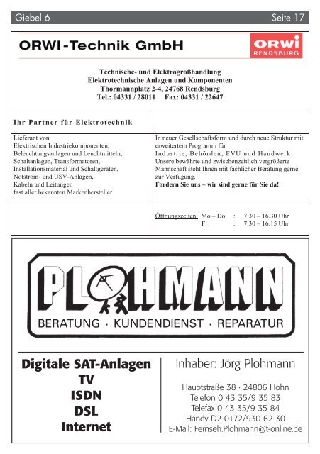 Giebel 6 - HSG Hohn / Elsdorf