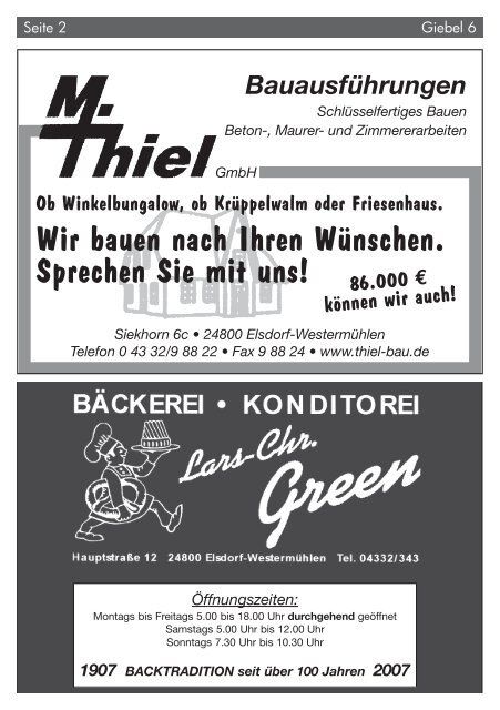 Giebel 6 - HSG Hohn / Elsdorf
