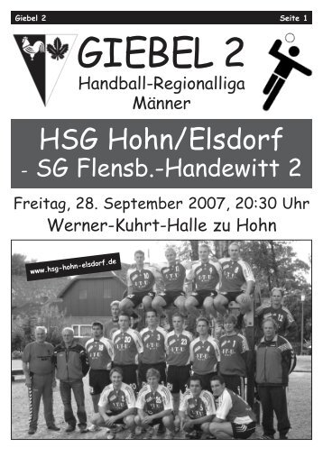 Giebel 2.qxd - HSG Hohn / Elsdorf