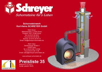 Preisliste 35 - Schornsteinwerk Schreyer GmbH