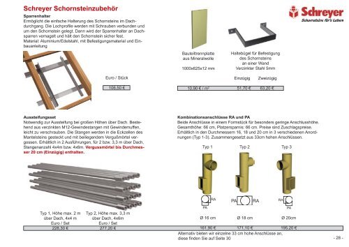 Preisliste 35 - Schornsteinwerk Schreyer GmbH