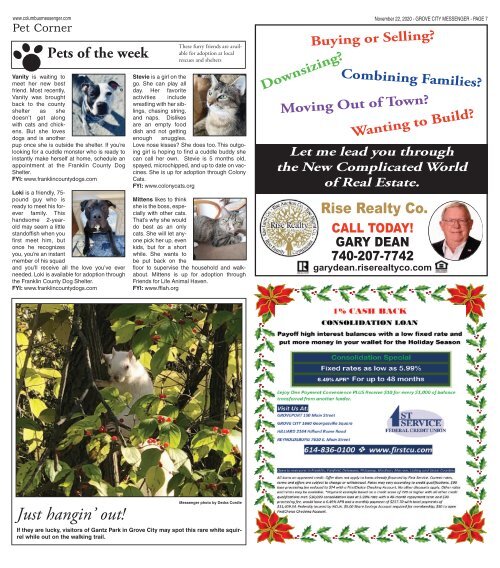 Grove City Messenger - November 22nd, 2020