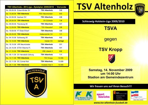 gegen TSV Kropp - Marco Kuhlmann