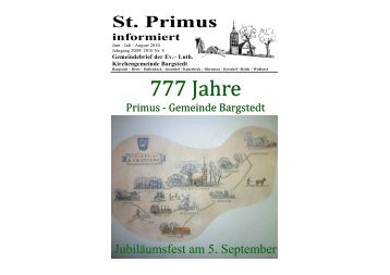 Gemeindebrief Juni - Juli - August 2010 - Kirchengemeinde Bargstedt