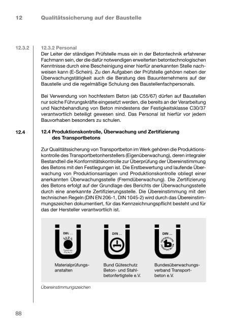 Beton – Herstellung nach Norm - Betonshop