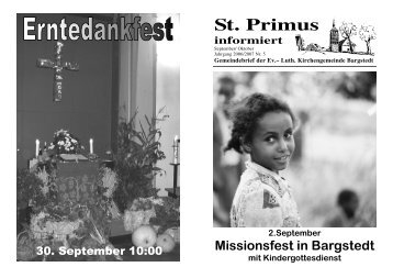 Gemeindebrief September - Oktober 2007 - Kirchengemeinde ...