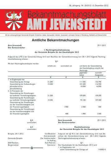 [PDF] Dokument ansehen - Amt Jevenstedt