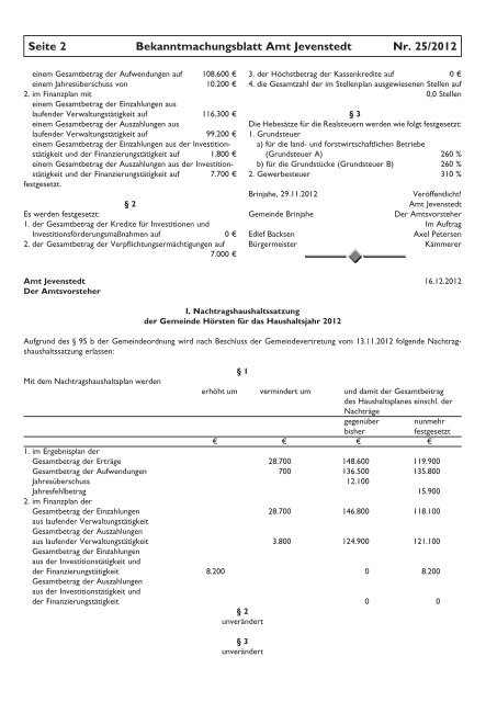 [PDF] Dokument ansehen - Amt Jevenstedt