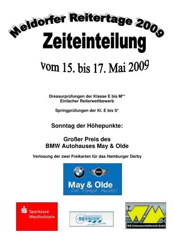 Großer Preis des BMW Autohauses May & Olde - Frahm ...