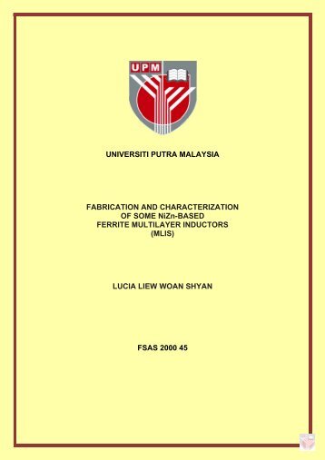 MLIS - Universiti Putra Malaysia Institutional Repository