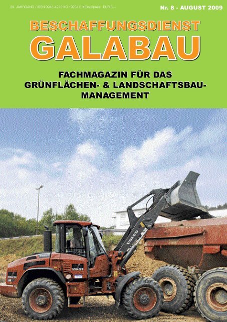 Beschaffungsdienst GaLaBau - Ausgabe August 2009