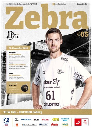 ZEBRA Hallenheft THW Kiel vs. HSC 2000 Coburg