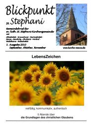 LebensZeichen - St. Stephani-Kirchengemeinde Meine