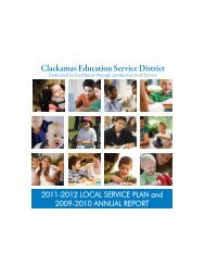 LSP1112_Annual Rpt0910Rev.indd - Clackamas Education Service ...