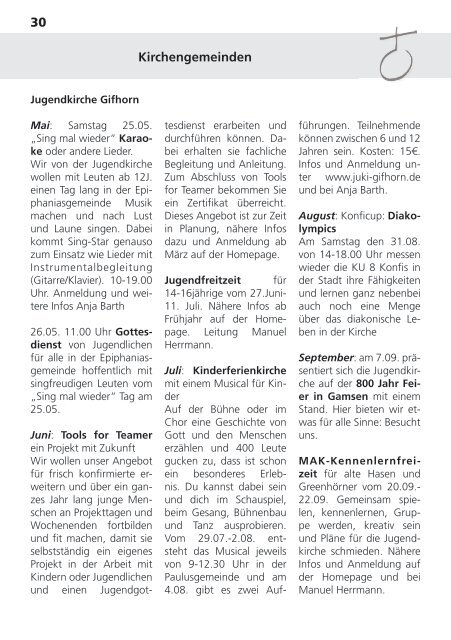 Jahresprogramm 2013 - Jugendserver Niedersachsen