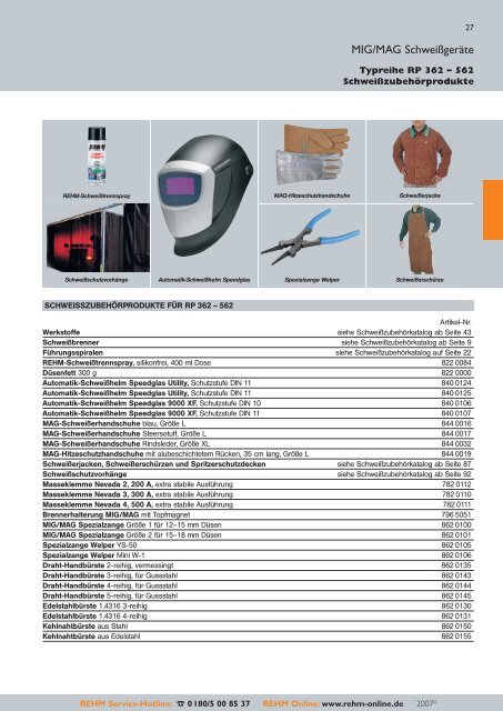 SCHWEISSGERÄTE 2007/2008 - Rehm