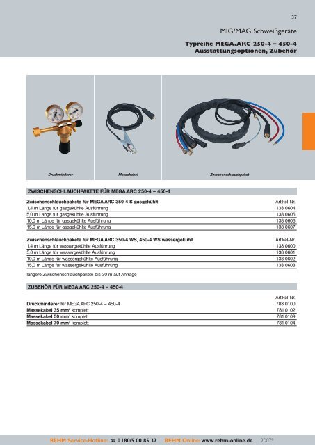 SCHWEISSGERÄTE 2007/2008 - Rehm