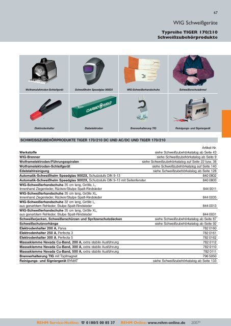 SCHWEISSGERÄTE 2007/2008 - Rehm