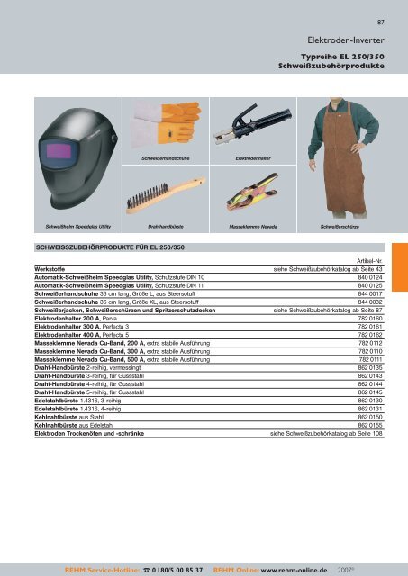 SCHWEISSGERÄTE 2007/2008 - Rehm