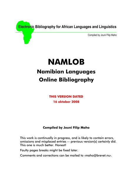 NAMLOB Glocalnet -