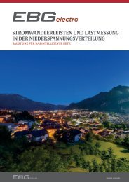 Stromwandlerleisten und Lastmessung in der Niederspannungsverteilung