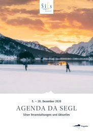 Agenda da Segl Nr. 1 Winter 2020/21