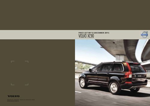 price list my'12 (december 2011) – volvo xc90