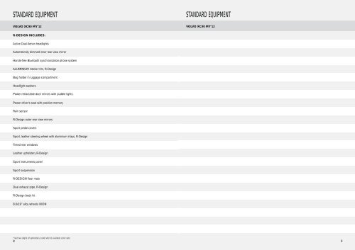 price list my'12 (december 2011) – volvo xc90