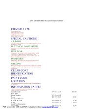 chassis type special cautions - Major Motors Hot Rods