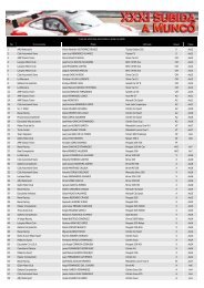 Lista de vehículos autorizados a tomar la salida - Fotomotor.es