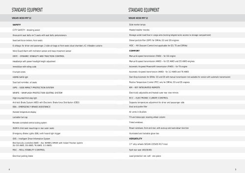 price list my'12 (december 2011) – volvo xc60