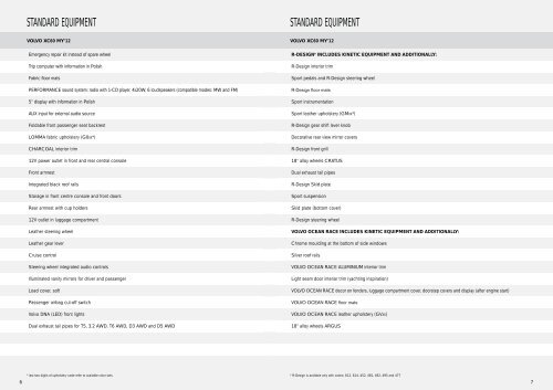 price list my'12 (december 2011) – volvo xc60