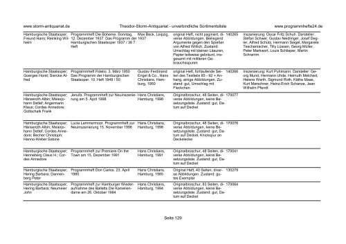 Einen Katalog unseres Programmhefte - Angebotes können Sie sich