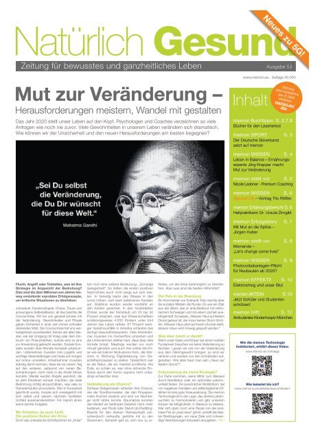 Gunter Harms DER FRISCHECOACH im Orhideal IMAGE Magazin Dezember 2020