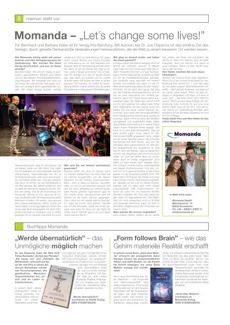 Gunter Harms DER FRISCHECOACH im Orhideal IMAGE Magazin Dezember 2020