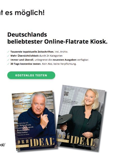 Gunter Harms DER FRISCHECOACH im Orhideal IMAGE Magazin Dezember 2020