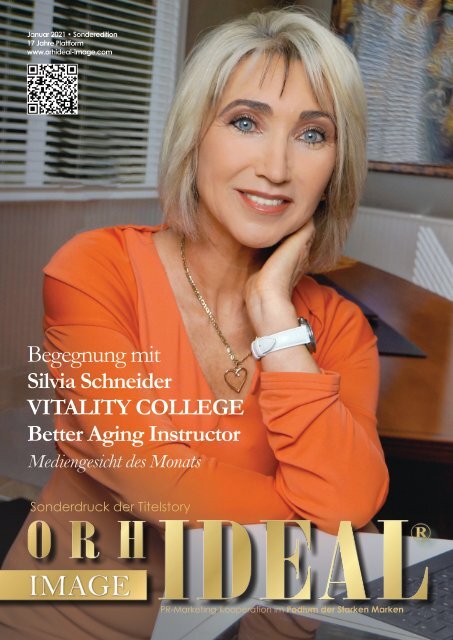 Silvia Schneider VITALITY COLLEGE im Orhideal IMAGE Magazin Januar 2021