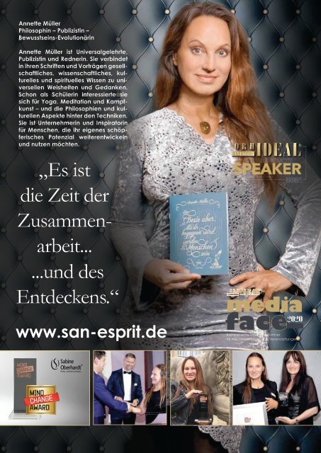 Silvia Schneider VITALITY COLLEGE im Orhideal IMAGE Magazin Januar 2021