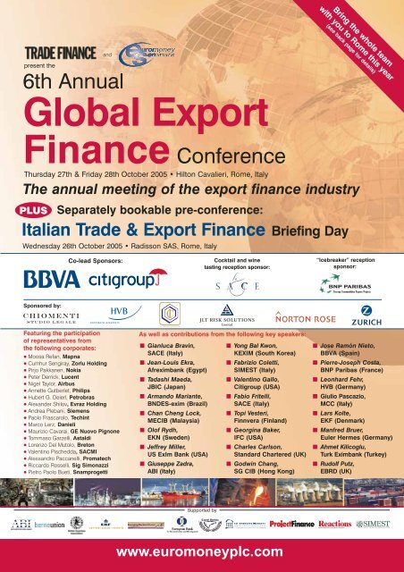 Global Export Finance - Euromoney Institutional Investor plc