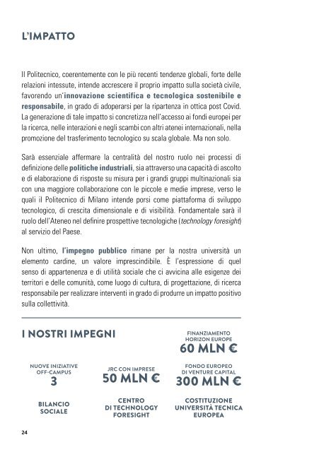 Politecnico di Milano - Piano Strategico 2020-2022