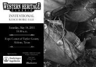 2011 RHS Catalog - Western Heritage Classic Ranch Horse Sale