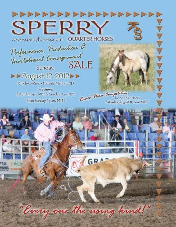 2 Foals Sell - Sperry Quarter Horses