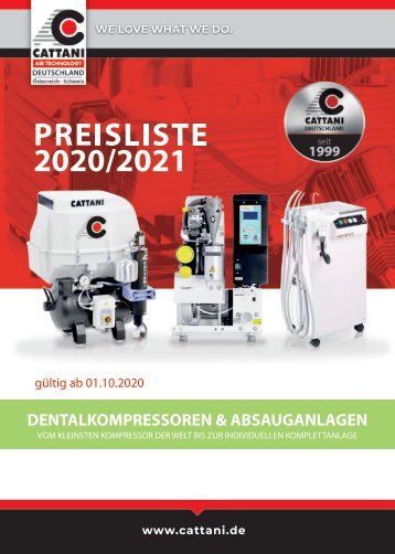 CATTANI Lieferprogramm 2020 mit Preisen