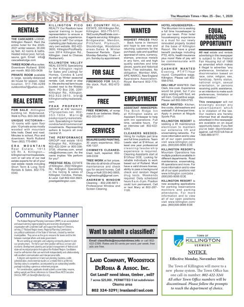 Mountain Times - Volume 49, Number 48 - Nov. 25- Dec. 2, 2020