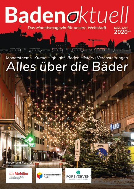 Baden aktuell Magazin Dezember 2020 + Januar 2021, Doppelausgabe